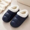 Comfortable women’s fur-lined winter slippers designed for warmth and cozy indoor wear.