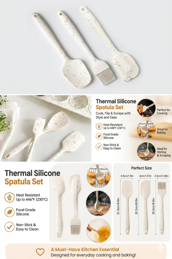 THERMAL SILICONE SPATULA SET